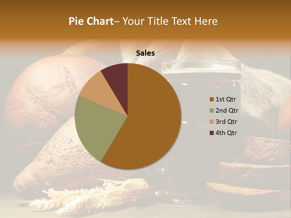 Brown Bubble Golden PowerPoint Template