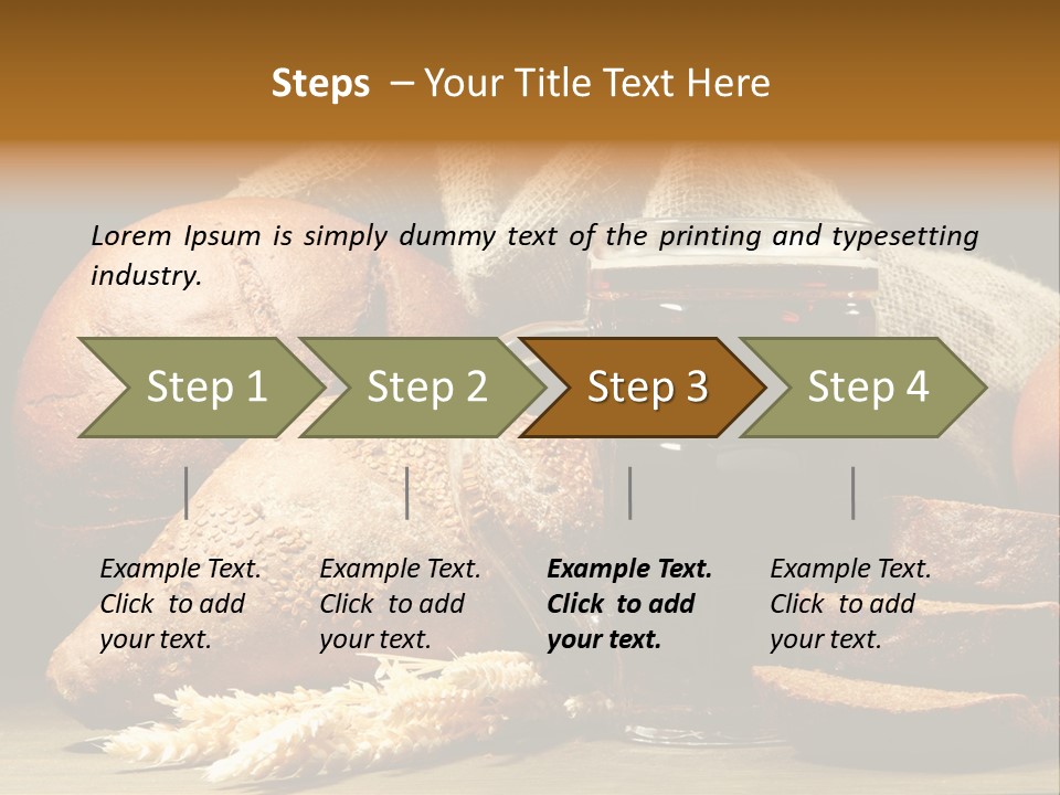 Brown Bubble Golden PowerPoint Template