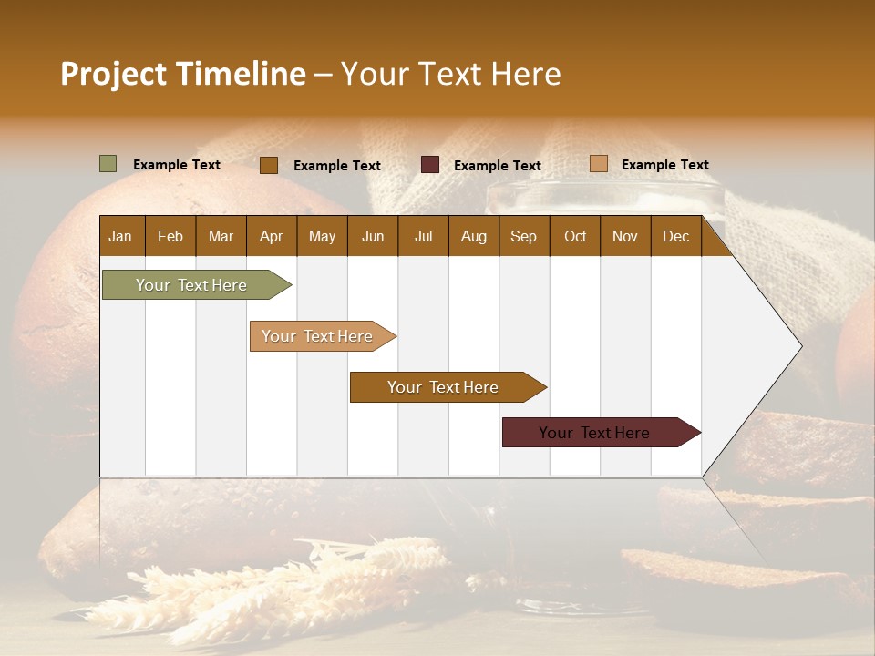 Brown Bubble Golden PowerPoint Template