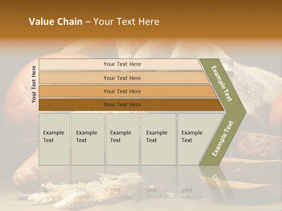 Brown Bubble Golden PowerPoint Template