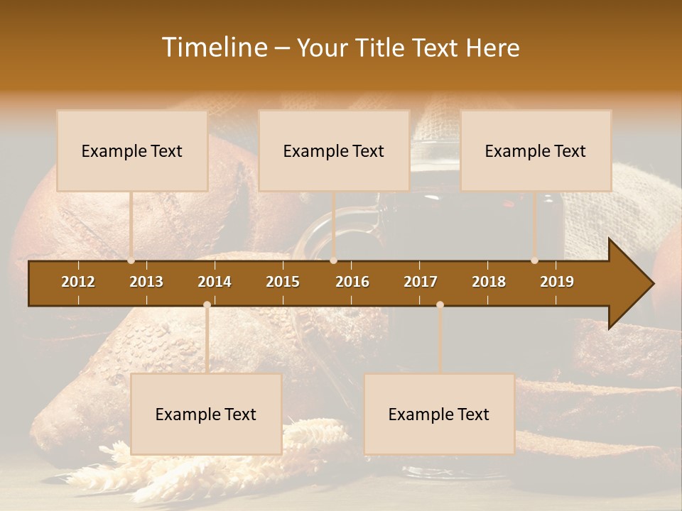 Brown Bubble Golden PowerPoint Template