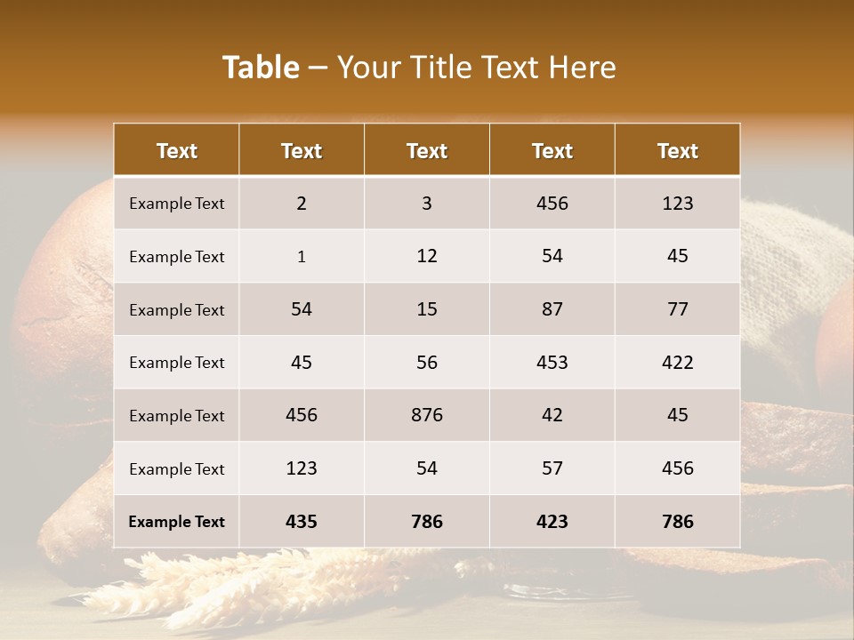 Brown Bubble Golden PowerPoint Template