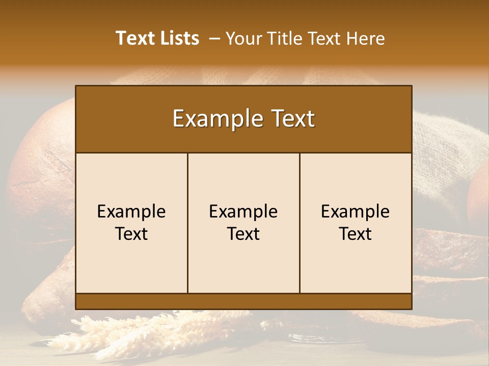 Brown Bubble Golden PowerPoint Template