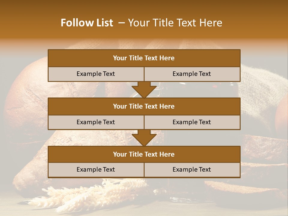 Brown Bubble Golden PowerPoint Template