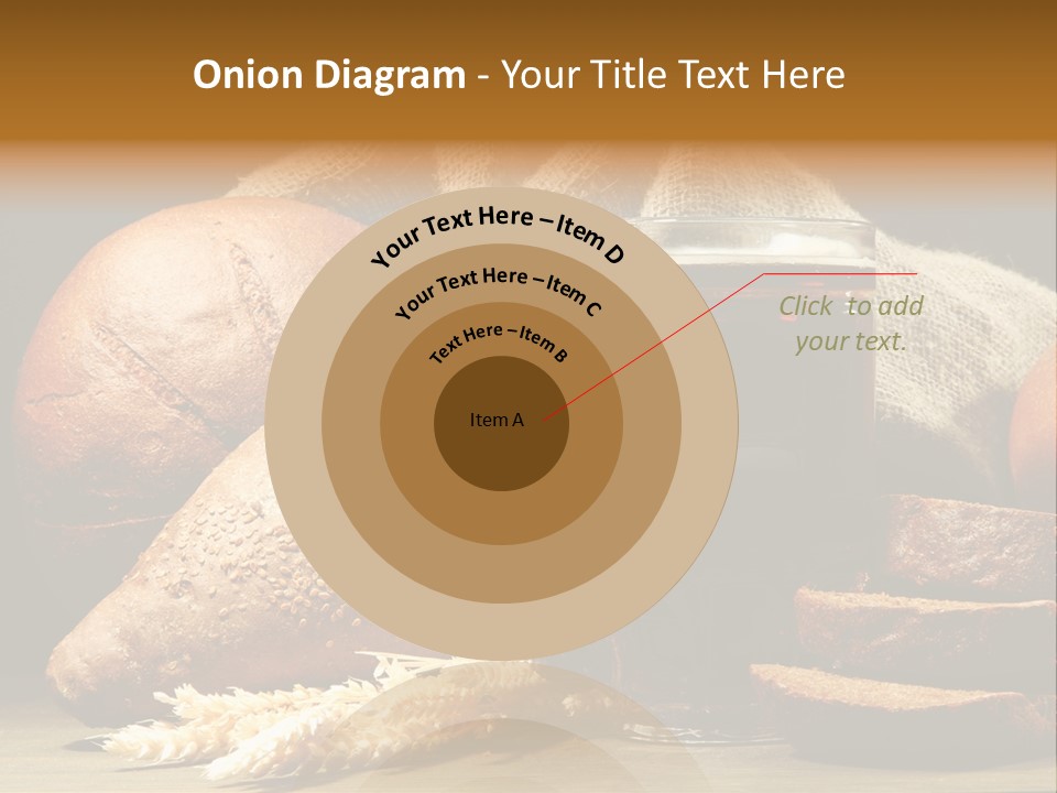 Brown Bubble Golden PowerPoint Template