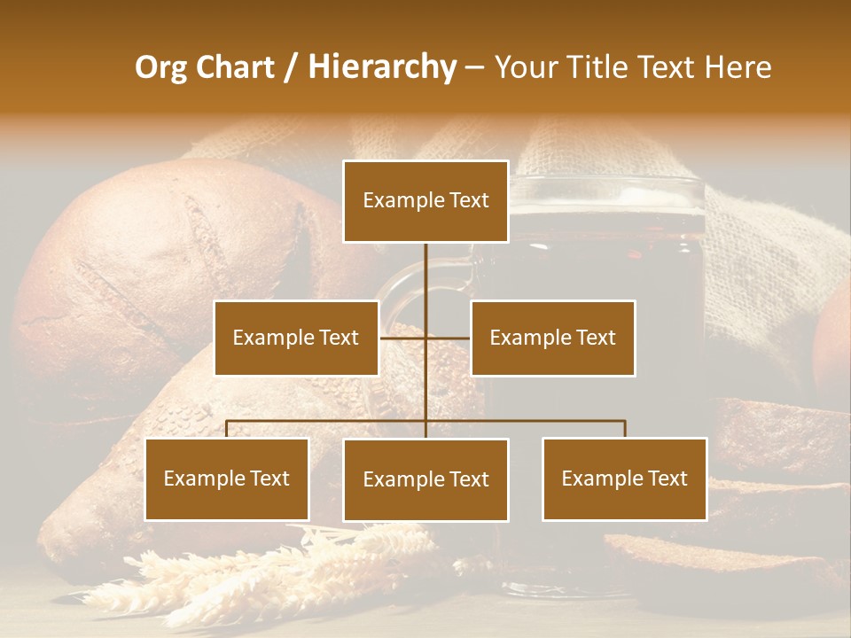 Brown Bubble Golden PowerPoint Template