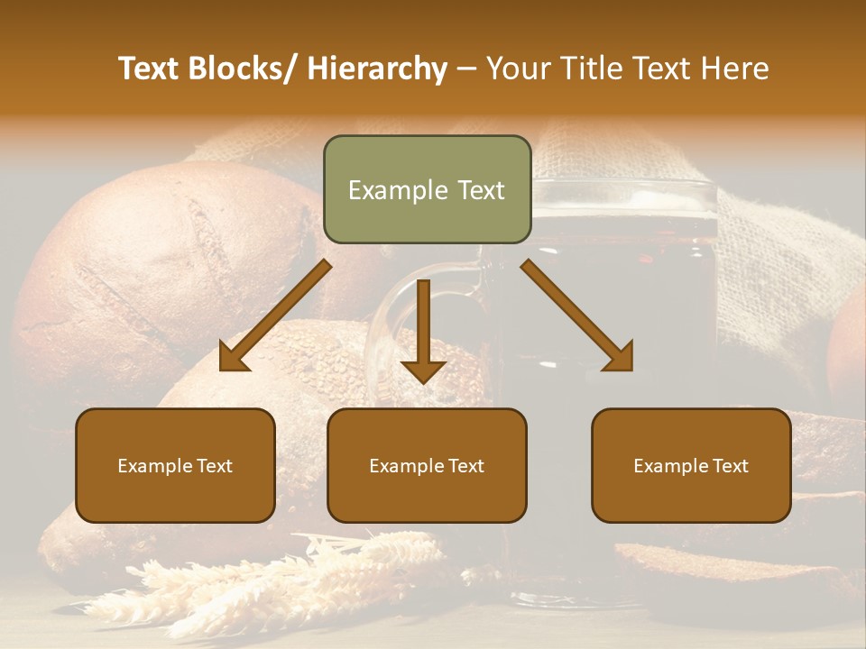 Brown Bubble Golden PowerPoint Template