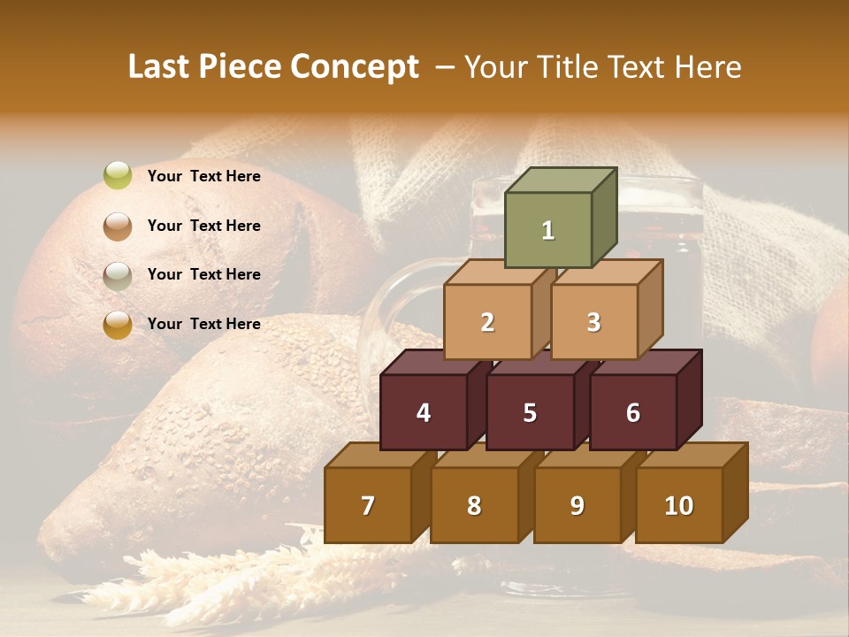 Brown Bubble Golden PowerPoint Template