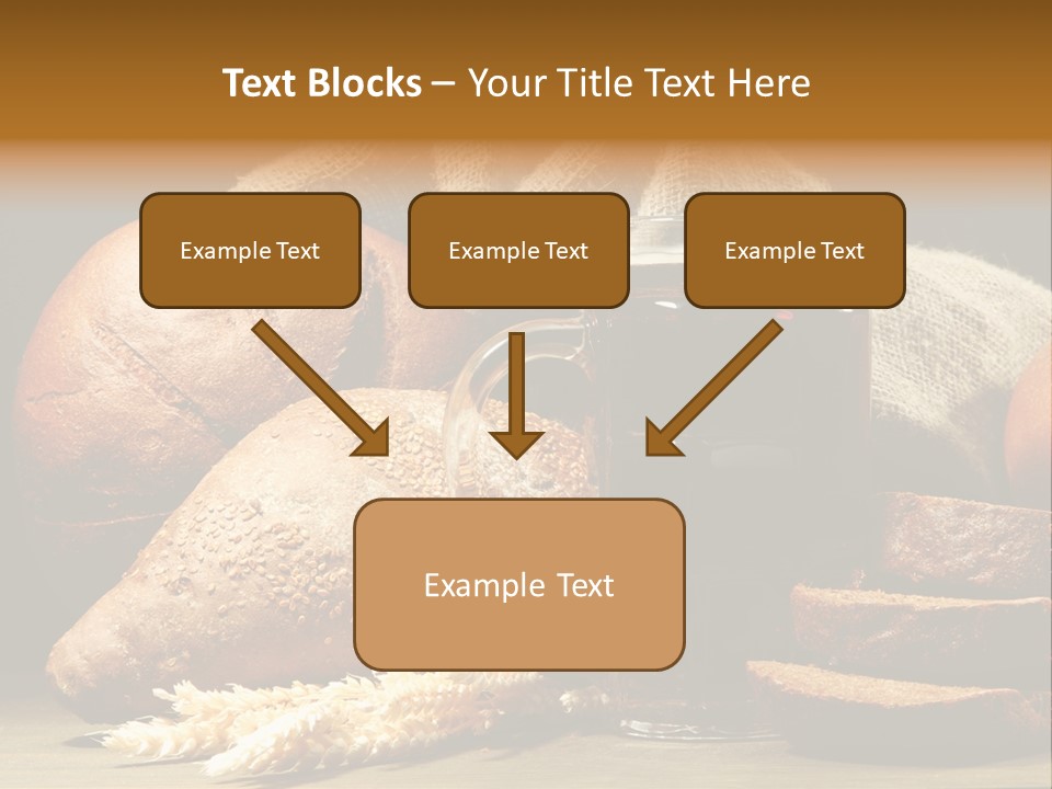 Brown Bubble Golden PowerPoint Template