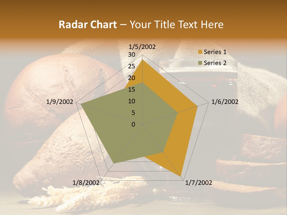 Brown Bubble Golden PowerPoint Template