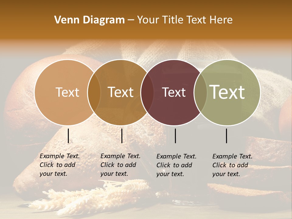 Brown Bubble Golden PowerPoint Template