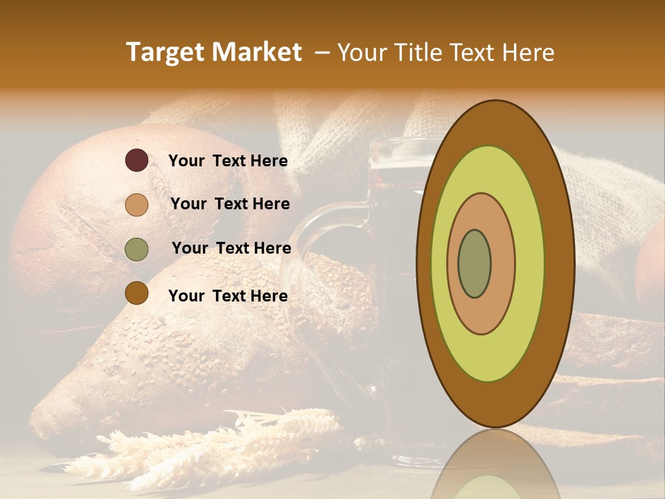 Brown Bubble Golden PowerPoint Template