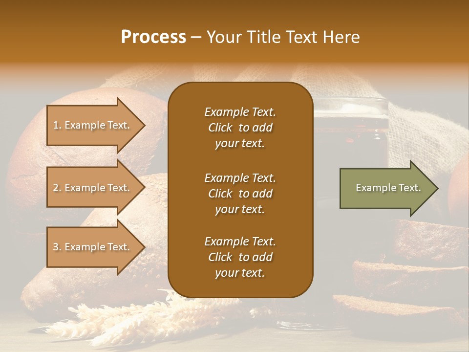 Brown Bubble Golden PowerPoint Template