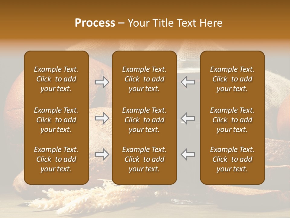 Brown Bubble Golden PowerPoint Template