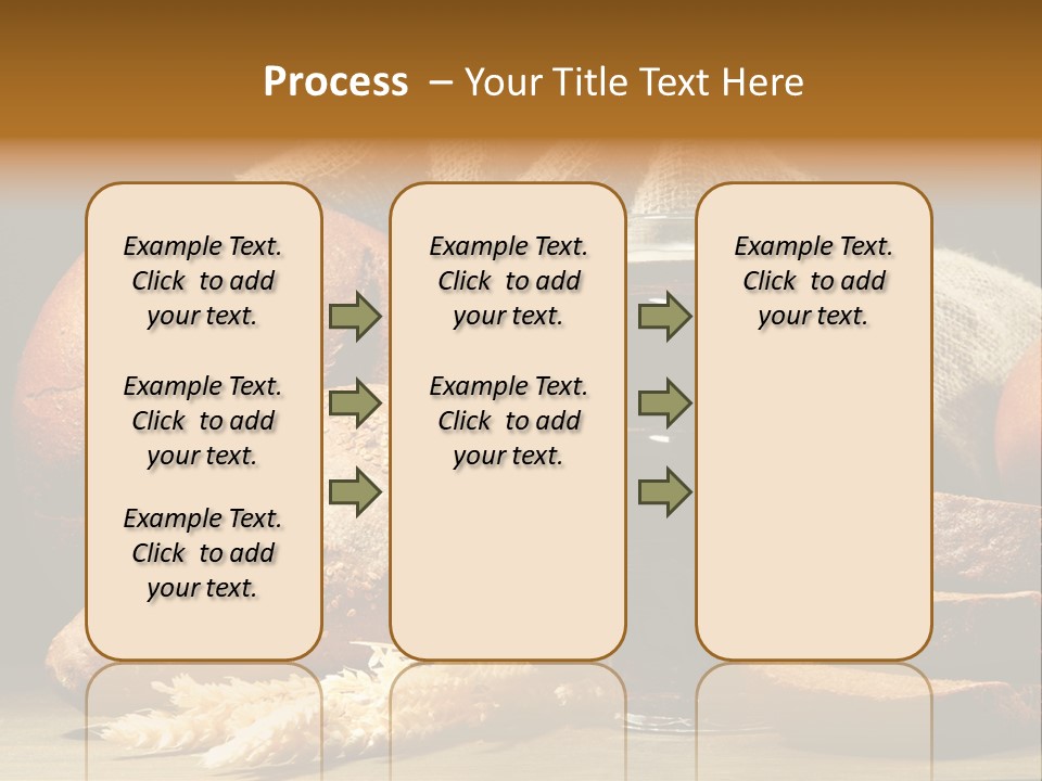 Brown Bubble Golden PowerPoint Template