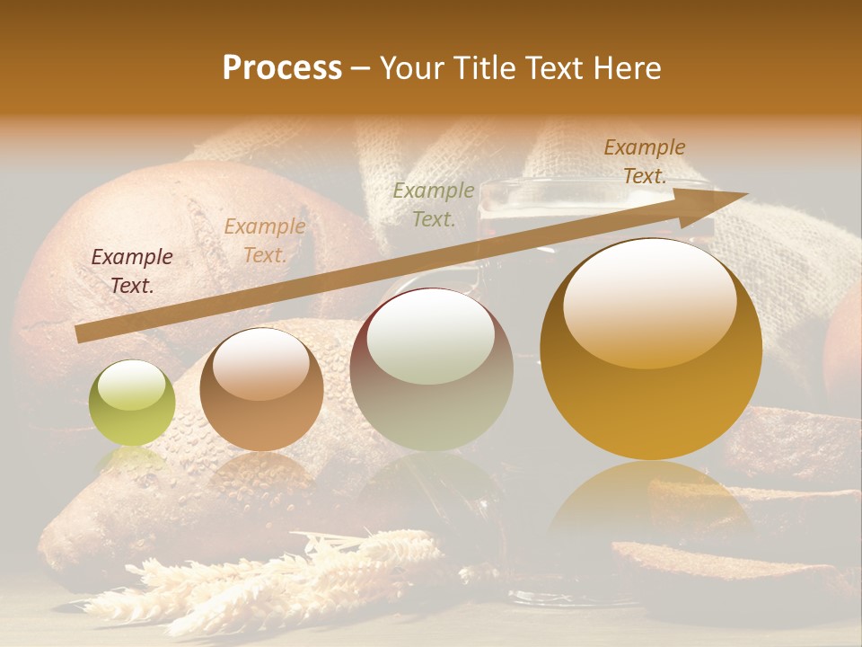 Brown Bubble Golden PowerPoint Template