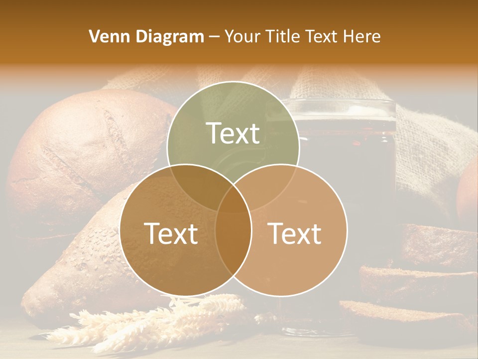 Brown Bubble Golden PowerPoint Template