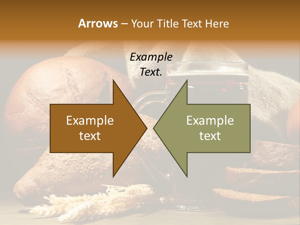 Brown Bubble Golden PowerPoint Template