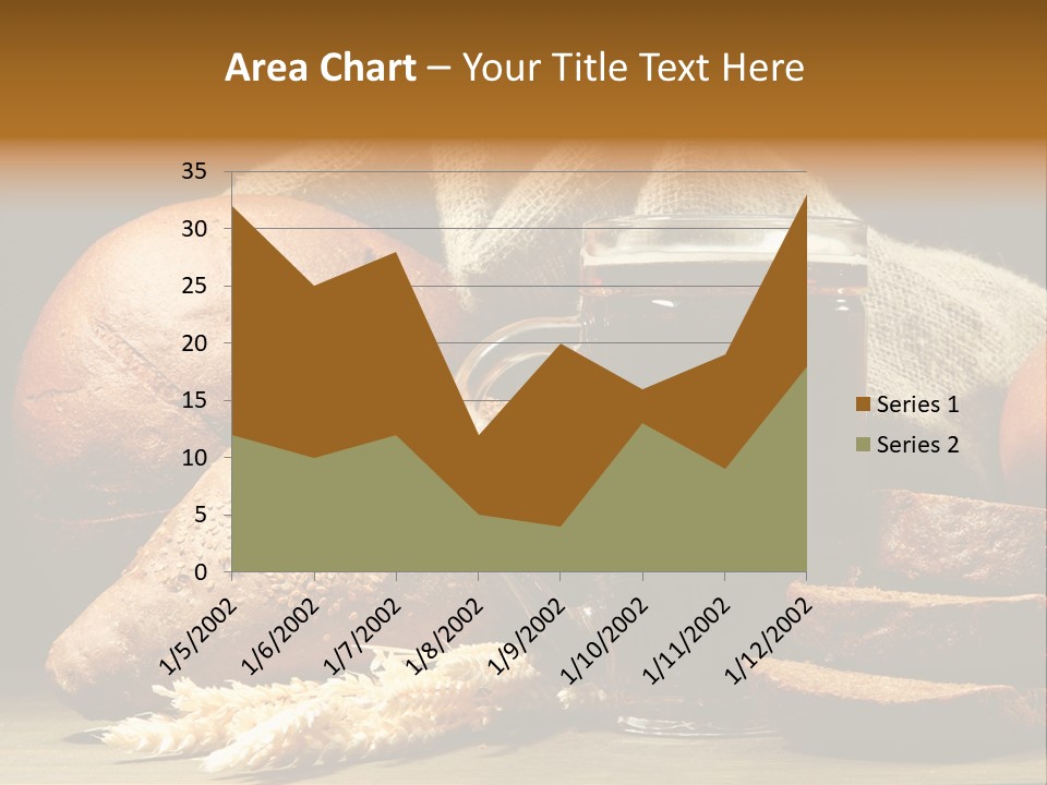 Brown Bubble Golden PowerPoint Template