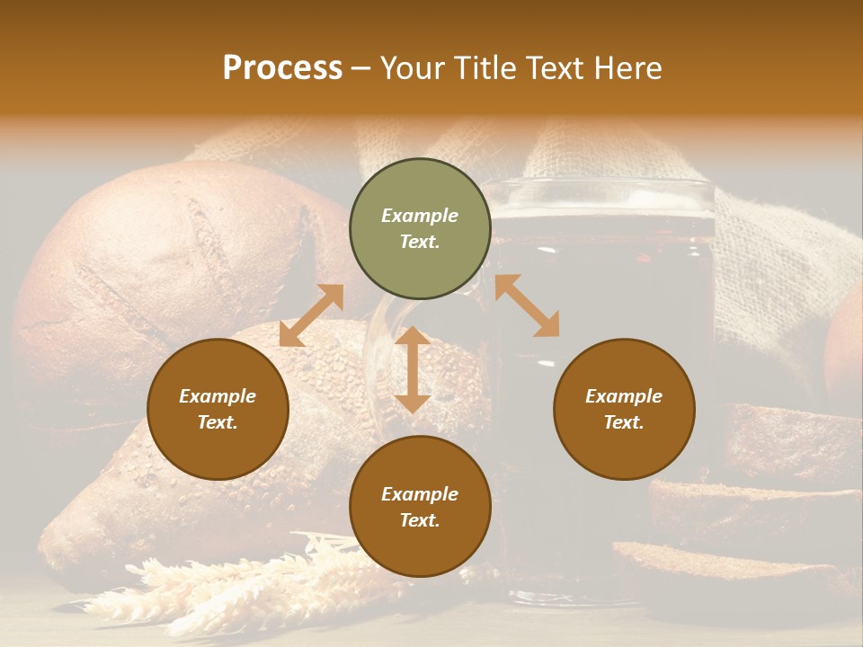 Brown Bubble Golden PowerPoint Template