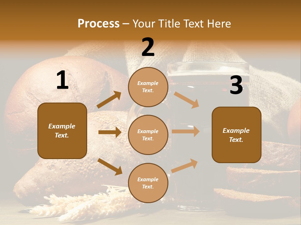 Brown Bubble Golden PowerPoint Template
