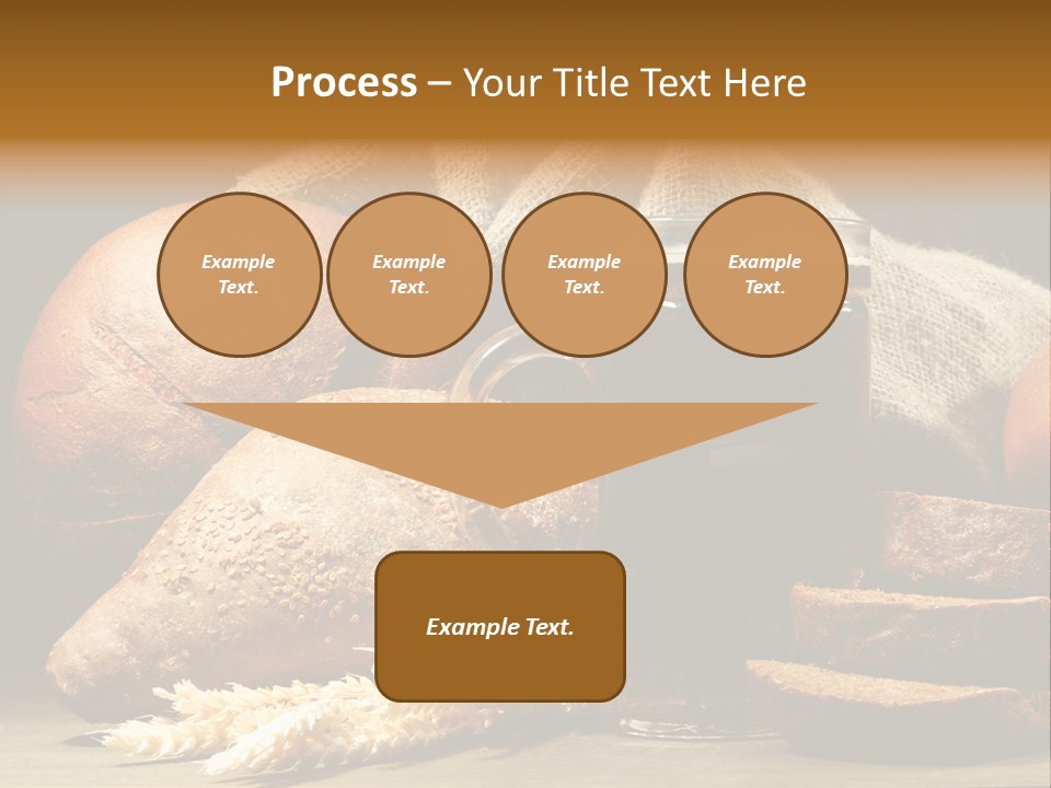 Brown Bubble Golden PowerPoint Template