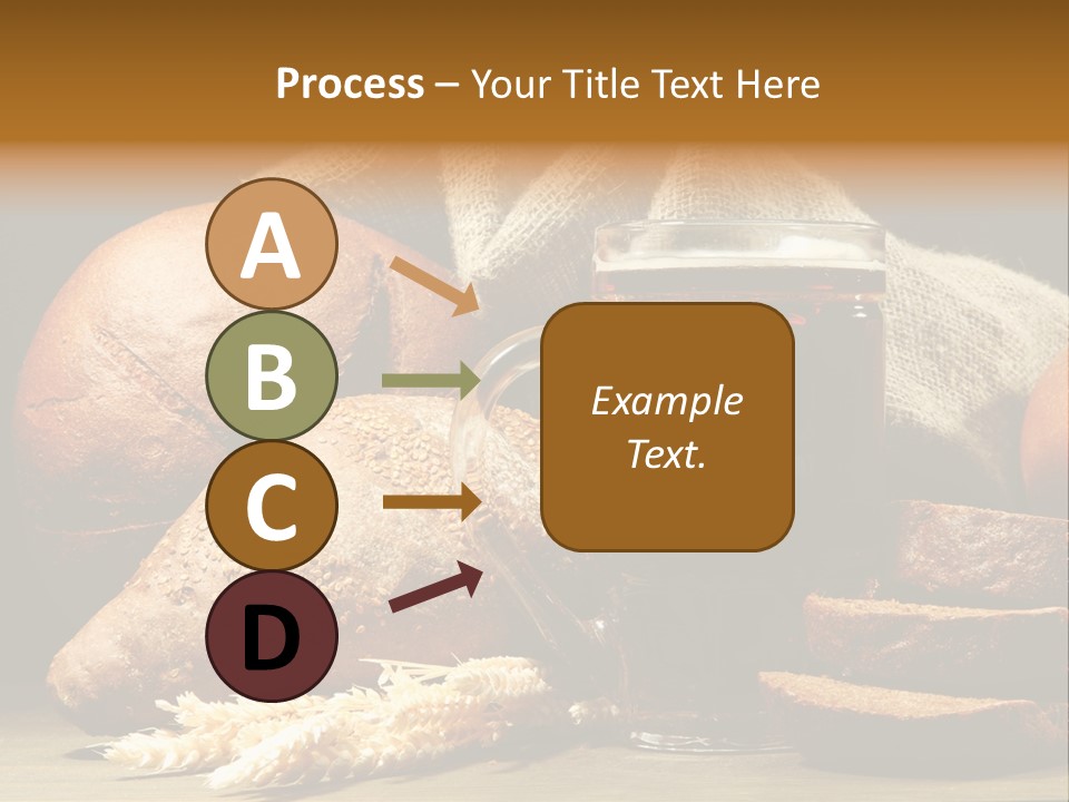 Brown Bubble Golden PowerPoint Template