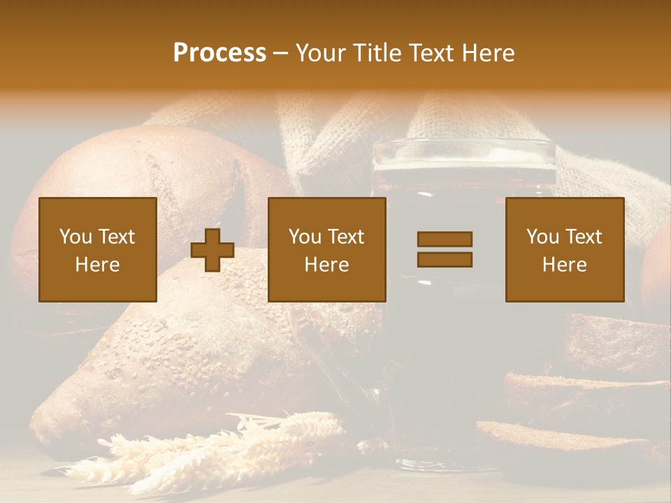 Brown Bubble Golden PowerPoint Template