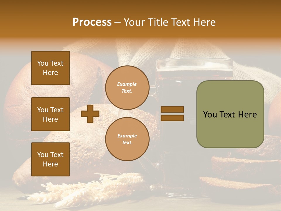 Brown Bubble Golden PowerPoint Template