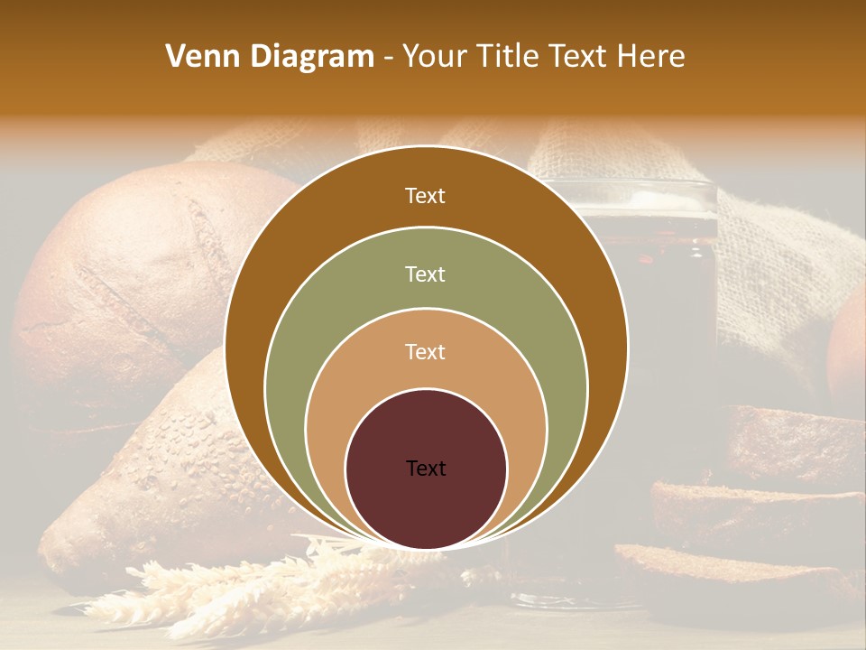 Brown Bubble Golden PowerPoint Template