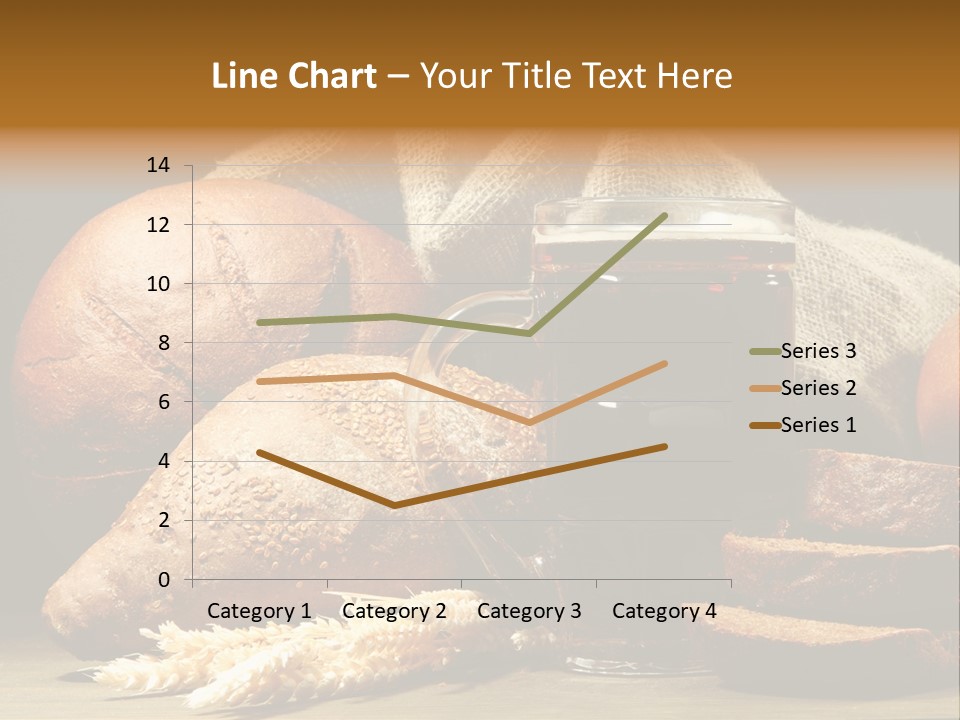 Brown Bubble Golden PowerPoint Template