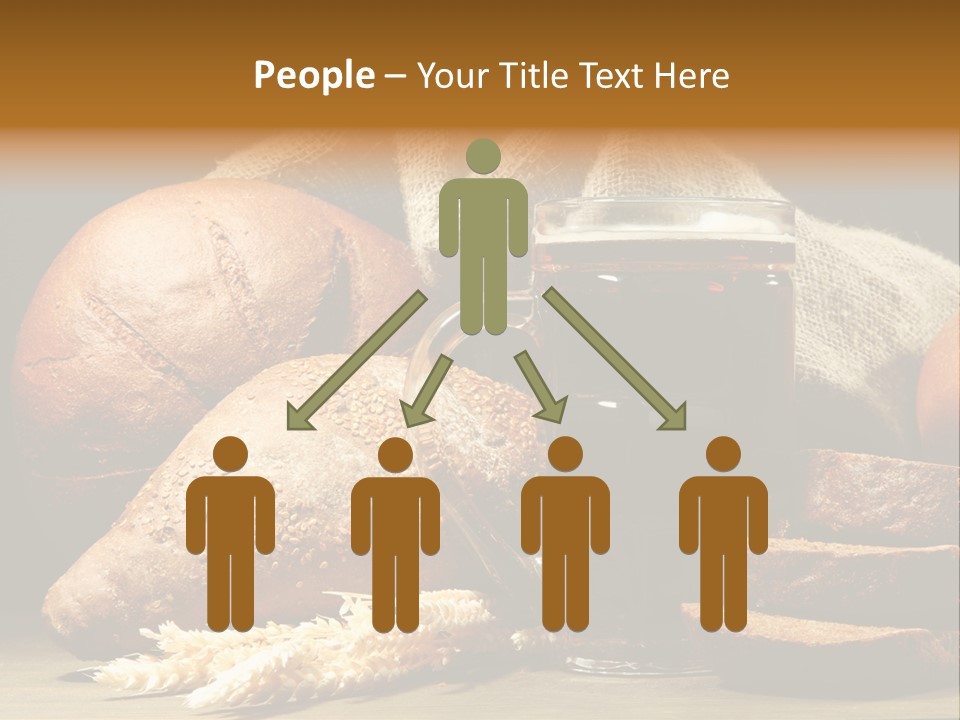 Brown Bubble Golden PowerPoint Template