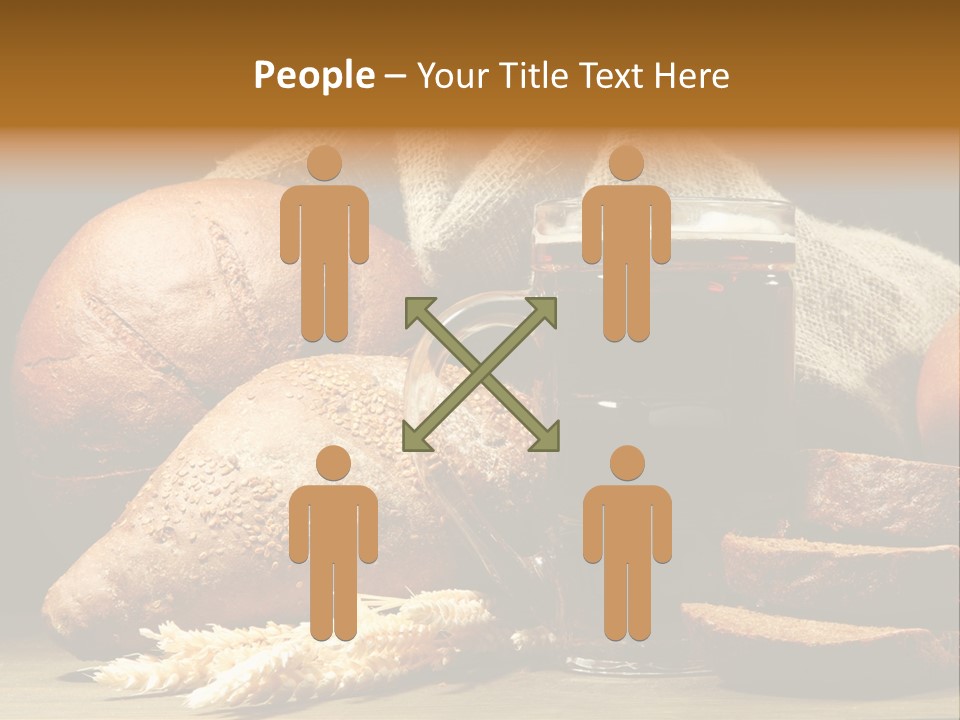 Brown Bubble Golden PowerPoint Template