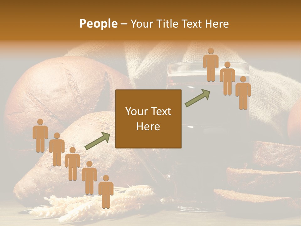 Brown Bubble Golden PowerPoint Template