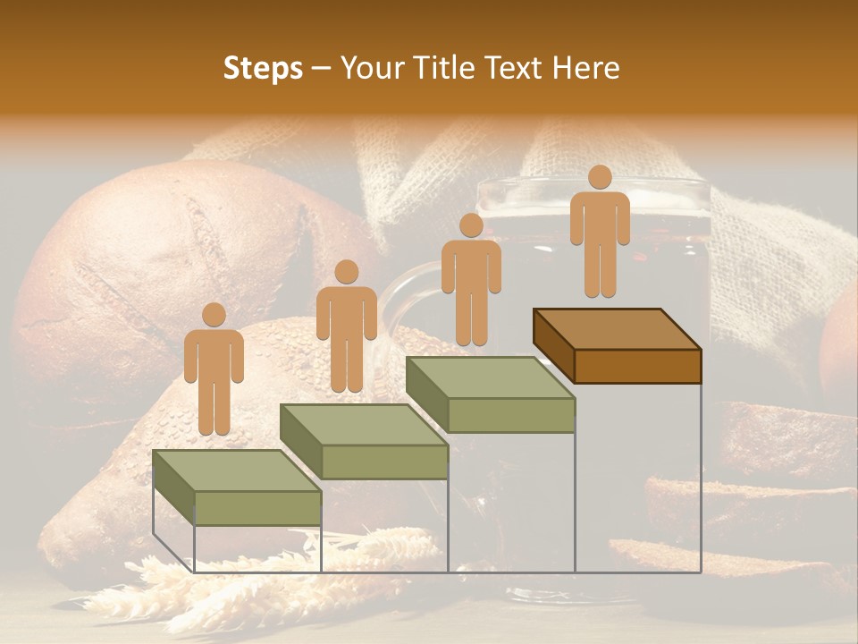 Brown Bubble Golden PowerPoint Template