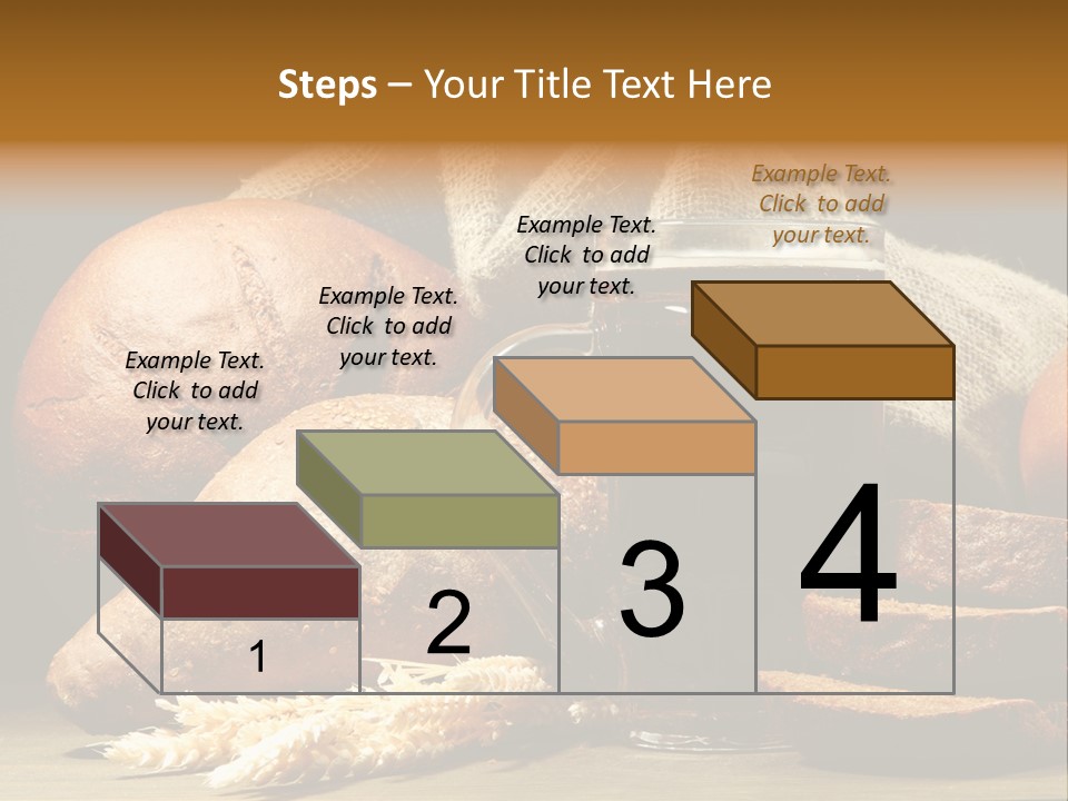 Brown Bubble Golden PowerPoint Template