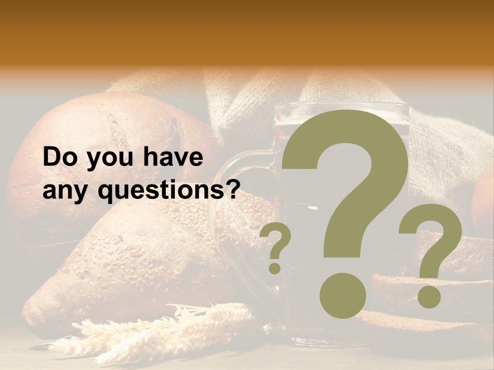 Brown Bubble Golden PowerPoint Template