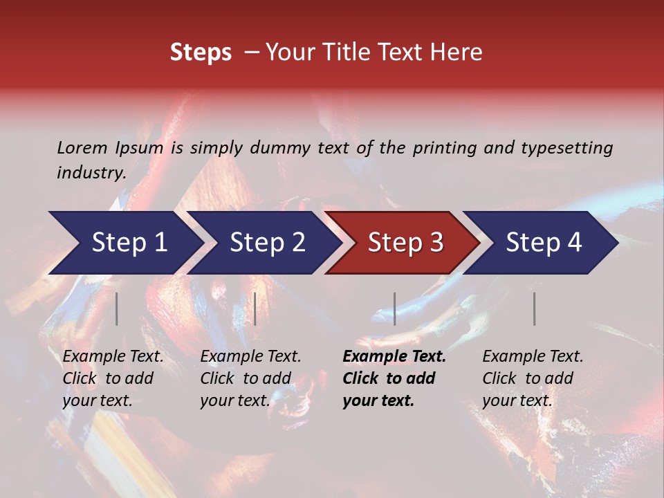Yellow One Paintings PowerPoint Template