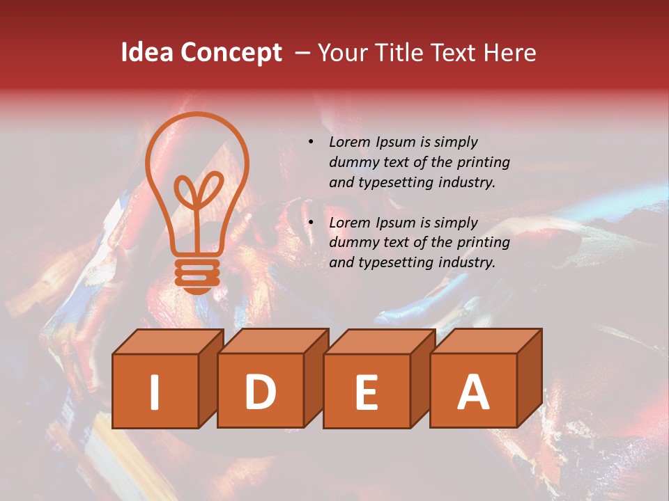 Yellow One Paintings PowerPoint Template