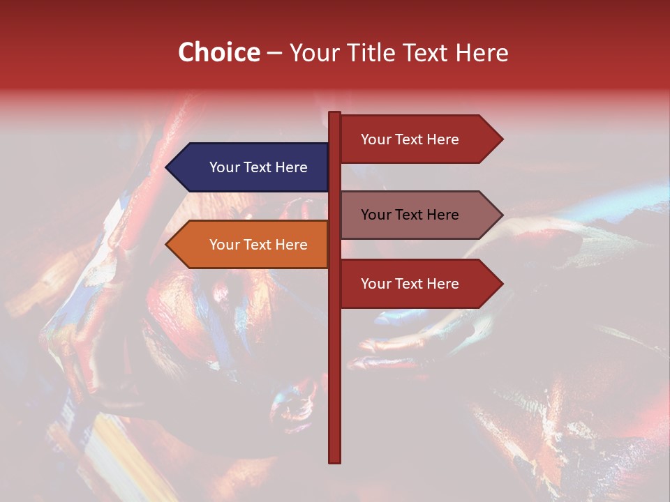 Yellow One Paintings PowerPoint Template