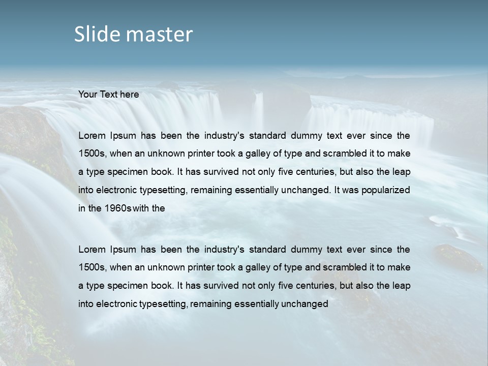 Wave Flow Summer PowerPoint Template