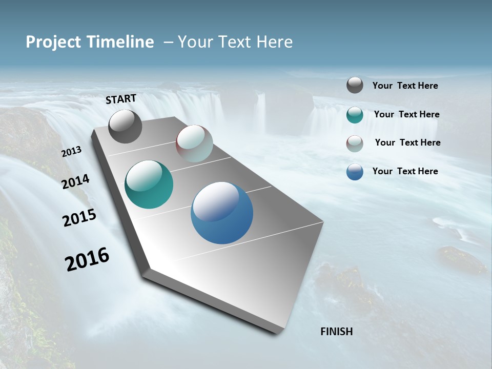 Wave Flow Summer PowerPoint Template