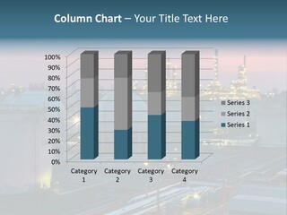 Night Smokestack Ecology PowerPoint Template