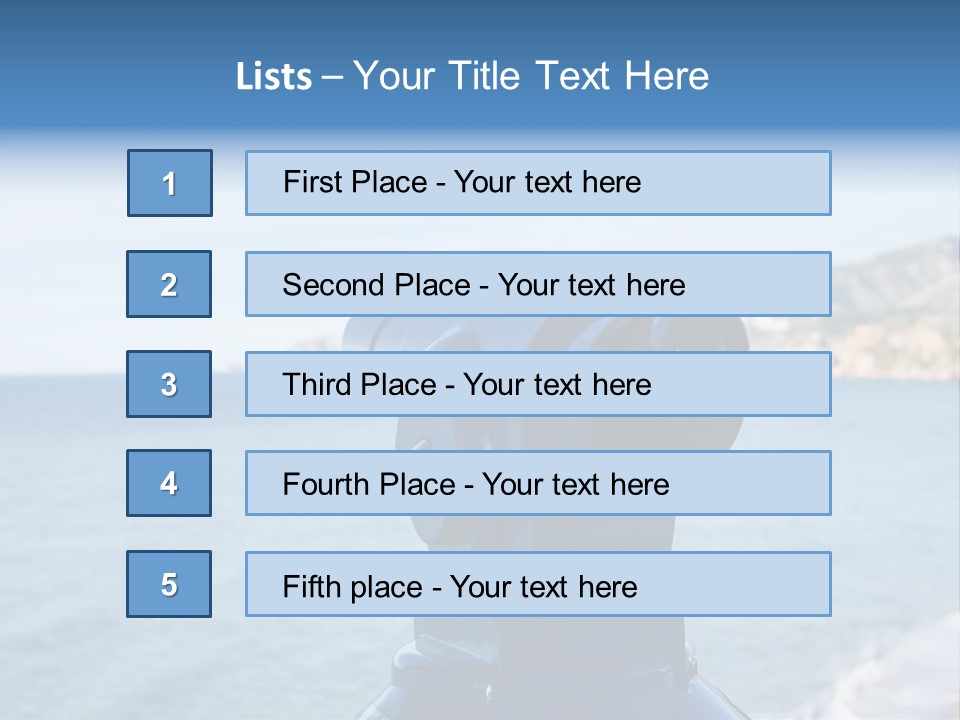 View Aerial Holiday PowerPoint Template