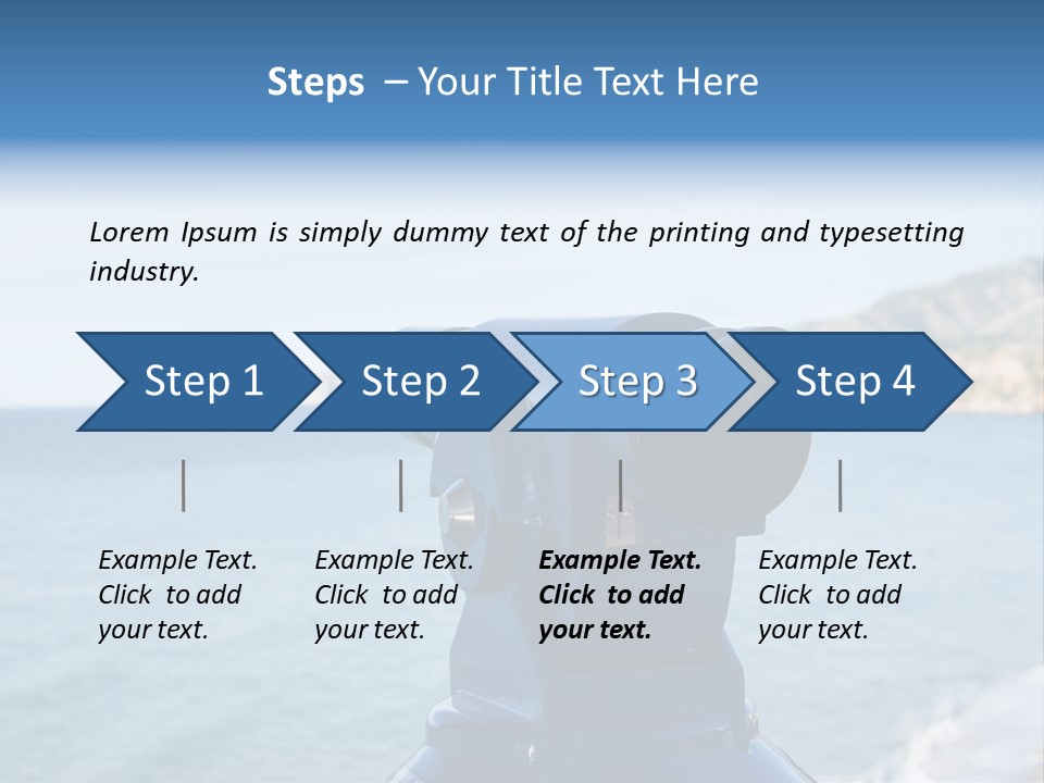 View Aerial Holiday PowerPoint Template
