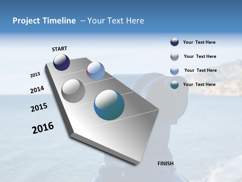View Aerial Holiday PowerPoint Template