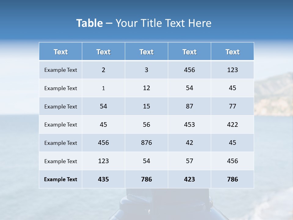 View Aerial Holiday PowerPoint Template
