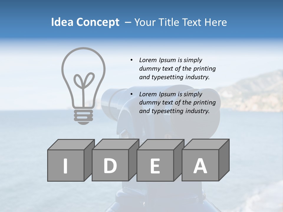 View Aerial Holiday PowerPoint Template