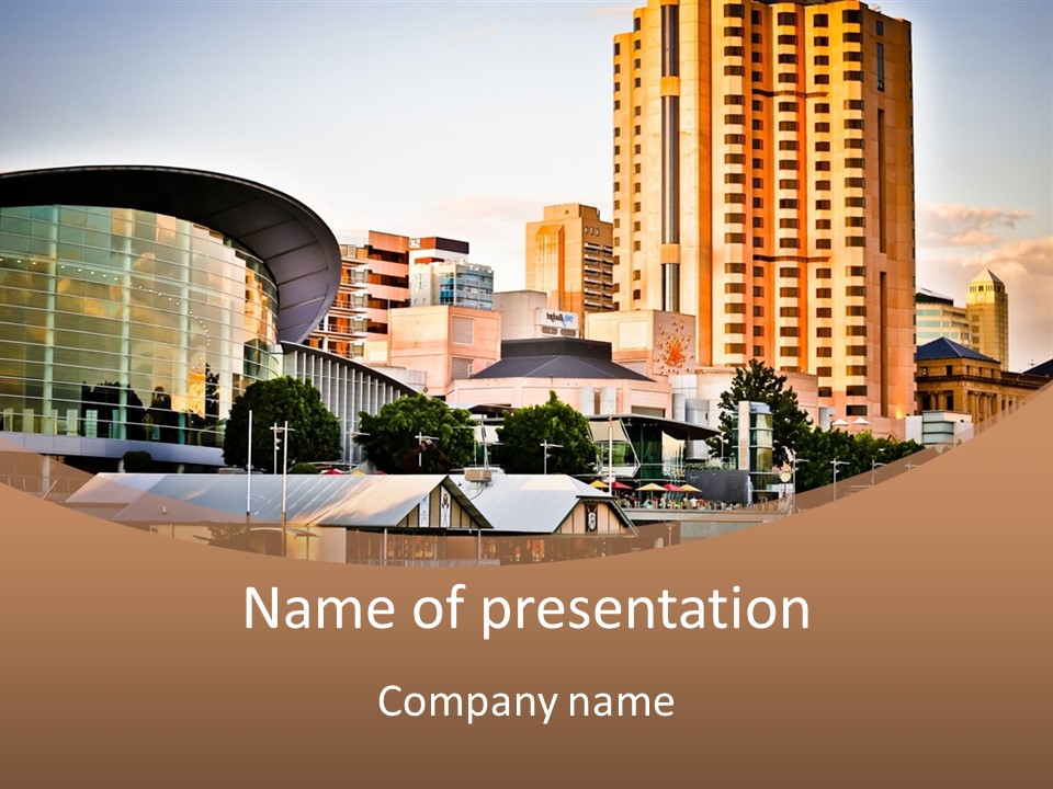 Building Water People PowerPoint Template