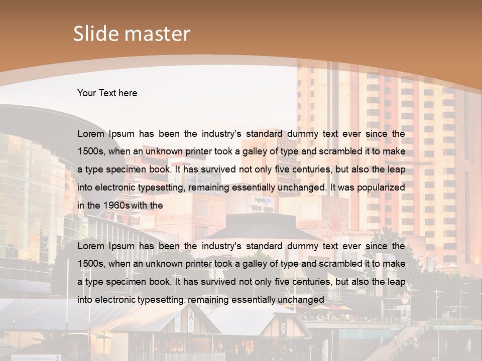 Building Water People PowerPoint Template